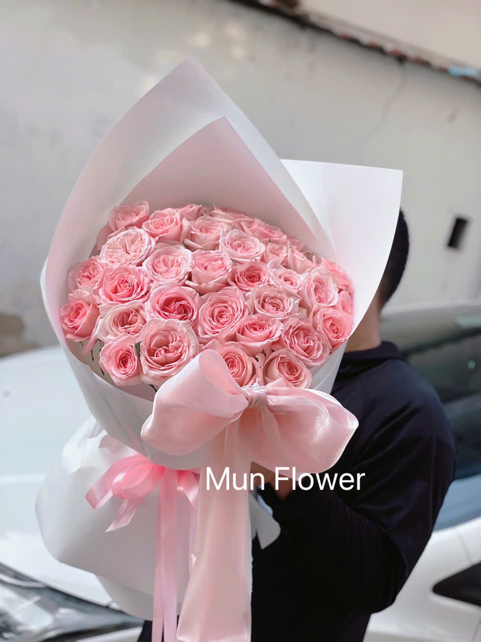 Bó Hoa Hồng Pastel Hồng Nhẹ Nhàng Và Đầy Tinh Tế