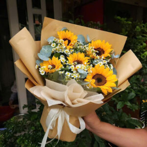 Bó Hoa Hướng Dương Mini Tặng Lễ Tốt Nghiệp