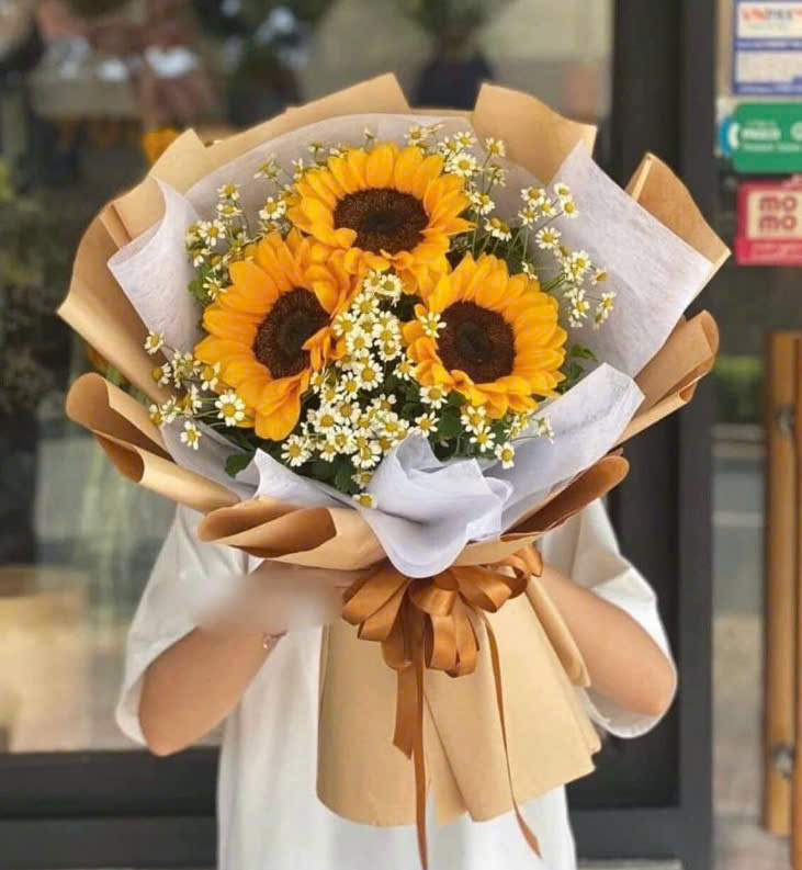 Bó Hoa Hướng Dương Tốt Nghiệp Nhẹ Nhàng Và Tươi Sáng